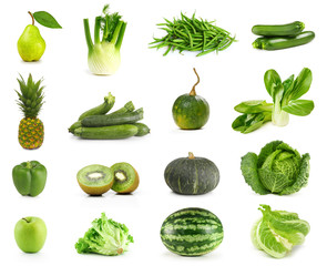 Green Fruits and Vegetables