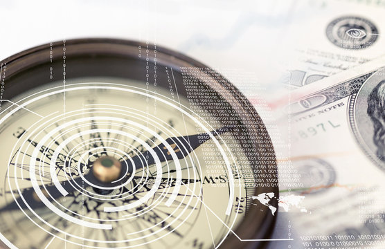 Finance concept of right direction for investment