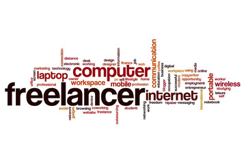 Freelancer word cloud concept