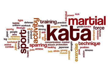 Fototapeta premium Kata word cloud concept