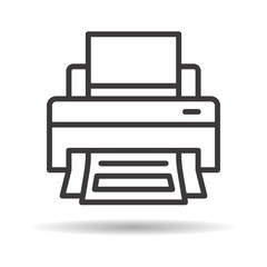 printer flat icon