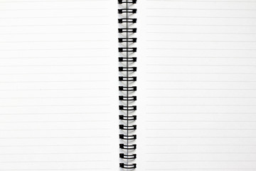 White paper book with line background