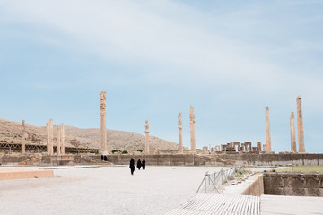 View of Persepolis in northern Shiraz, Iran.