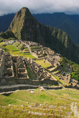 Inca citadel Machu Picchu in Peru