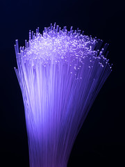 fiber optical transfer or network technology concept