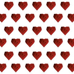 flat design heart pattern icon vector illustration