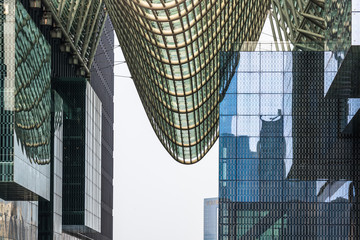 facade of modern building,china.