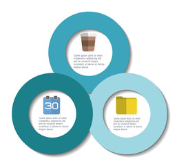 mug calendar file infographic step office icon. Flat and Colorfull illustration. Vector graphic