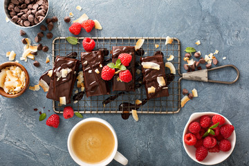 Brownies on a cooling rack