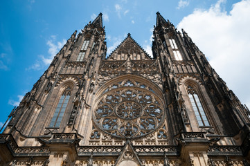 Fototapeta na wymiar Saint Vitus Cathedral at Prague, Czech Republic