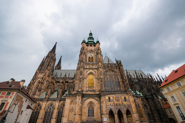 Fototapeta na wymiar Saint Vitus Cathedral at Prague, Czech Republic