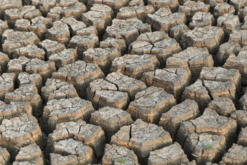 Cracked dry land without water.Abstract background
