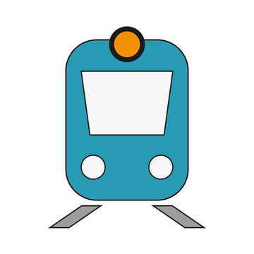 recommend clip art: flat design train frontview icon vector illustration