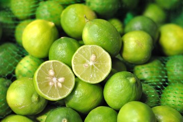 Naklejka na ściany i meble Mexikanische Limette (Citrus aurantiifolia)