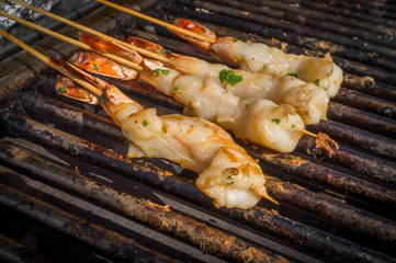 Grilled Shrimp Ka Bobs