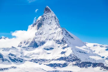 Foto auf Acrylglas Matterhorn Blick auf das Matterhorn am Gornergrat, Schweiz