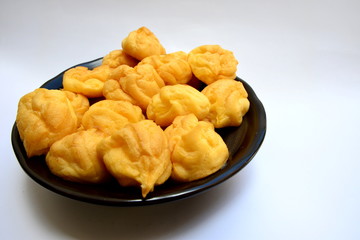 Eclairs with vanilla cream