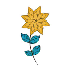 flower leaf garden floral nature plant icon. Isolated and flat illustration. Vector graphic