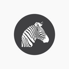 Zebra icon head
