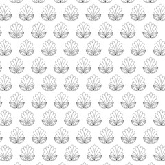 flower garden floral nature plant icon. Isolated back white sketch background illustration. Vector graphic
