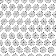 flower garden floral nature plant icon. Isolated back white sketch background illustration. Vector graphic