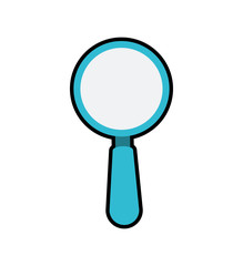 lupe magnifying glass search icon. Isolated and flat illustration. Vector graphic