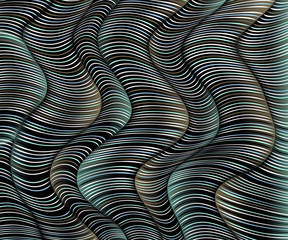 Wavy striped vector pattern. Abstract motley background