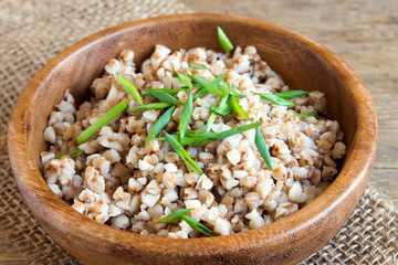 Organic buckwheat porridge