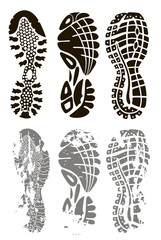 footprint vector set
