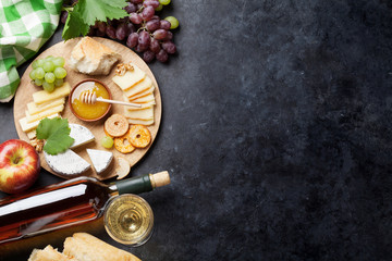 Wine, grape, cheese