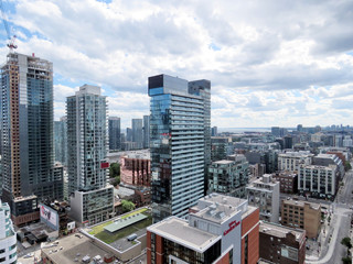 Toronto modern buildings in cloudy day 2016