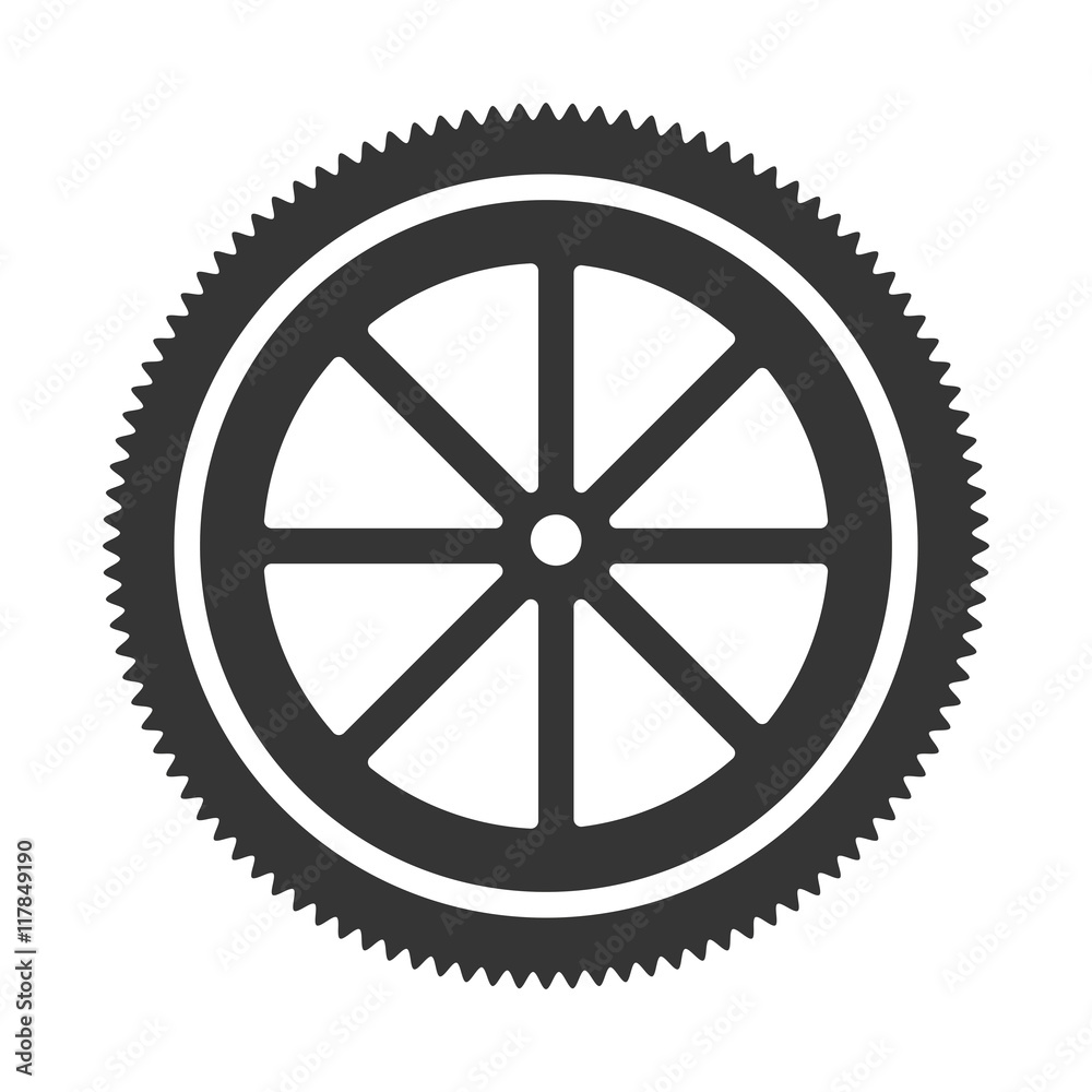 Poster gear cog wheel icon vector illustration