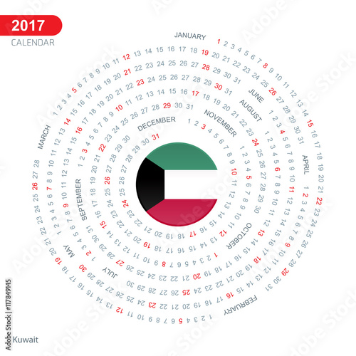 circle calendar template