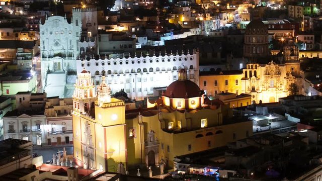 the beautiful skyline of iconic mexican town