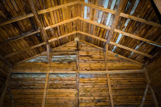 Very Old Barn Interior