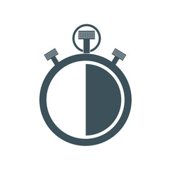 chronometer time instrument seconds icon. Isolated and flat illustration. Vector graphic