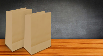 two paper bags
