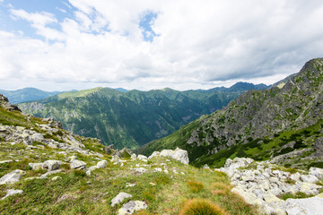 Tatra mountains in Slovakia covered with clouds