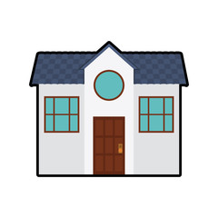 house home real estate building icon. Isolated and flat illustration. Vector graphic