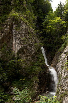 Waterfall hike in the Wolfsklamm Stans Tyrol Austria