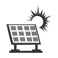 solar panel energy icon vector illustration