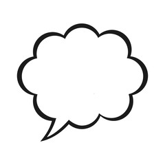 Obraz premium flat design conversation bubble icon vector illustration