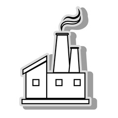 Obraz premium factoy industry plant icon vector illustration