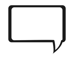 flat design conversation bubble icon vector illustration