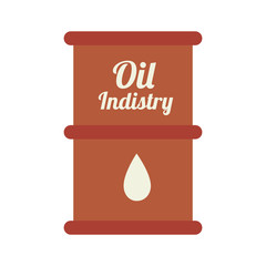 oil barrel industry icon vector illustration