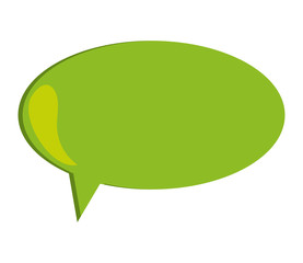 flat design colorful conversation bubble icon vector illustration