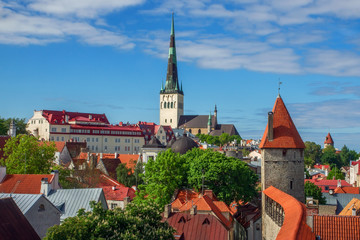 Obraz premium the old town is a top view