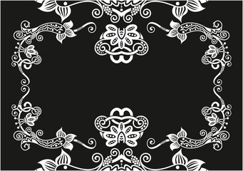 Decorative frame with pattern