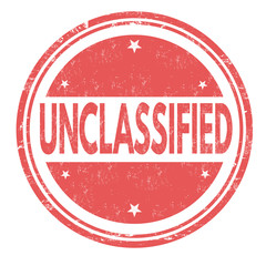 Unclassified grunge rubber stamp