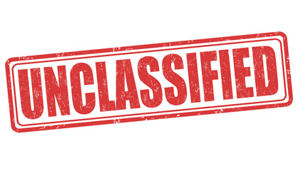 Unclassified grunge rubber stamp